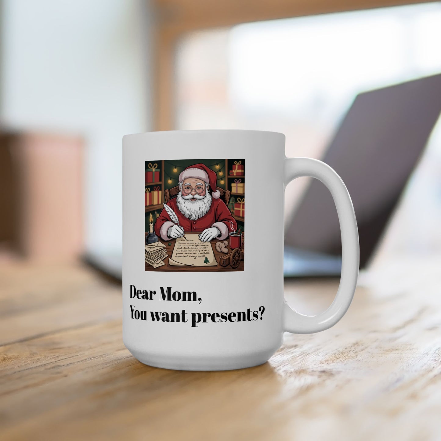05 Santa Claus Mug threatening mother with Mrs Claus Setting him straight