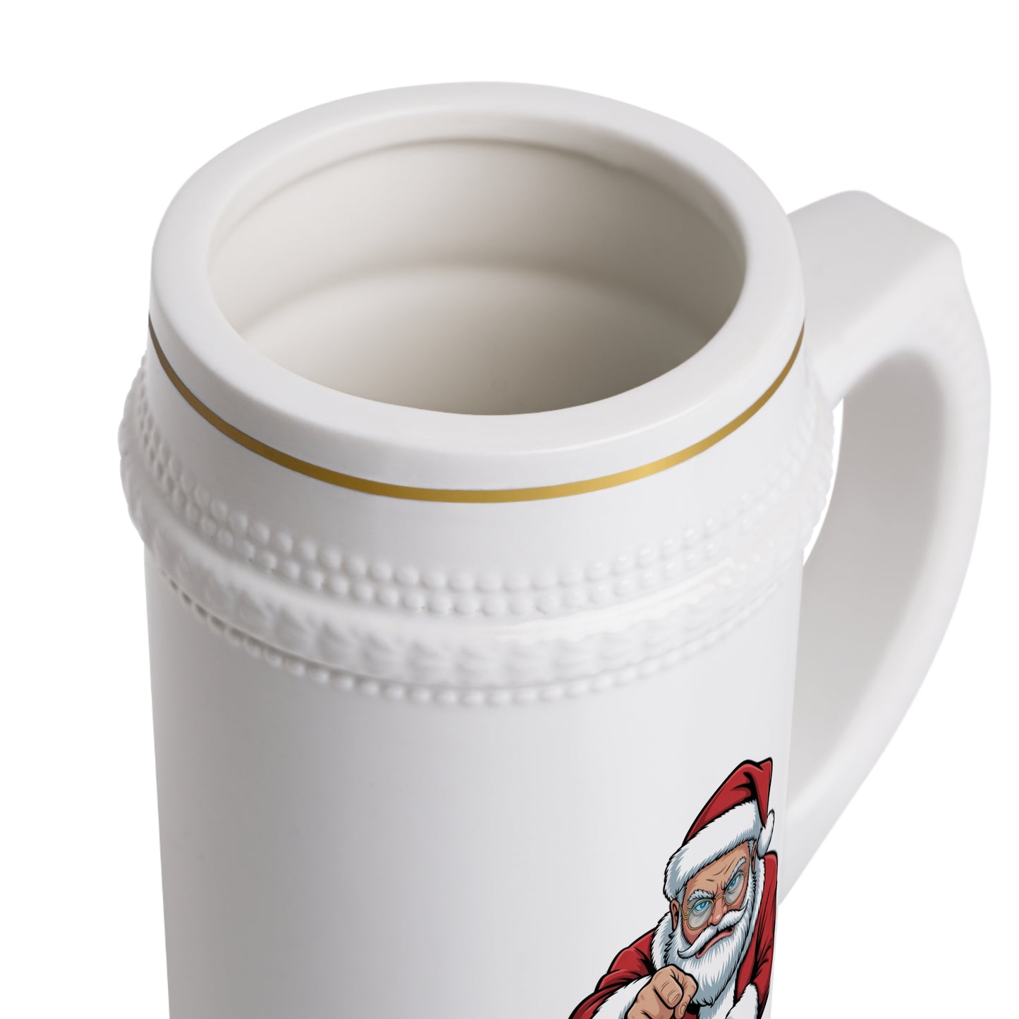 Beer Stein Mug Thank Yo Mom Santa Claus