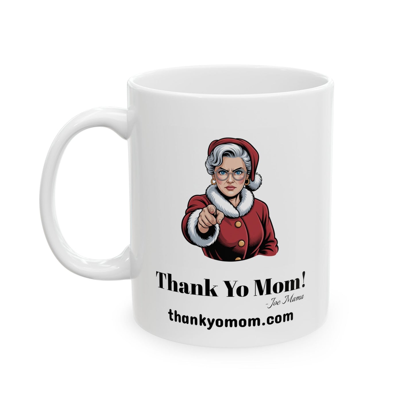 05 Santa Claus Mug threatening mother with Mrs Claus Setting him straight