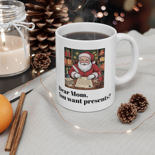 05 Santa Claus Mug threatening mother with Mrs Claus Setting him straight