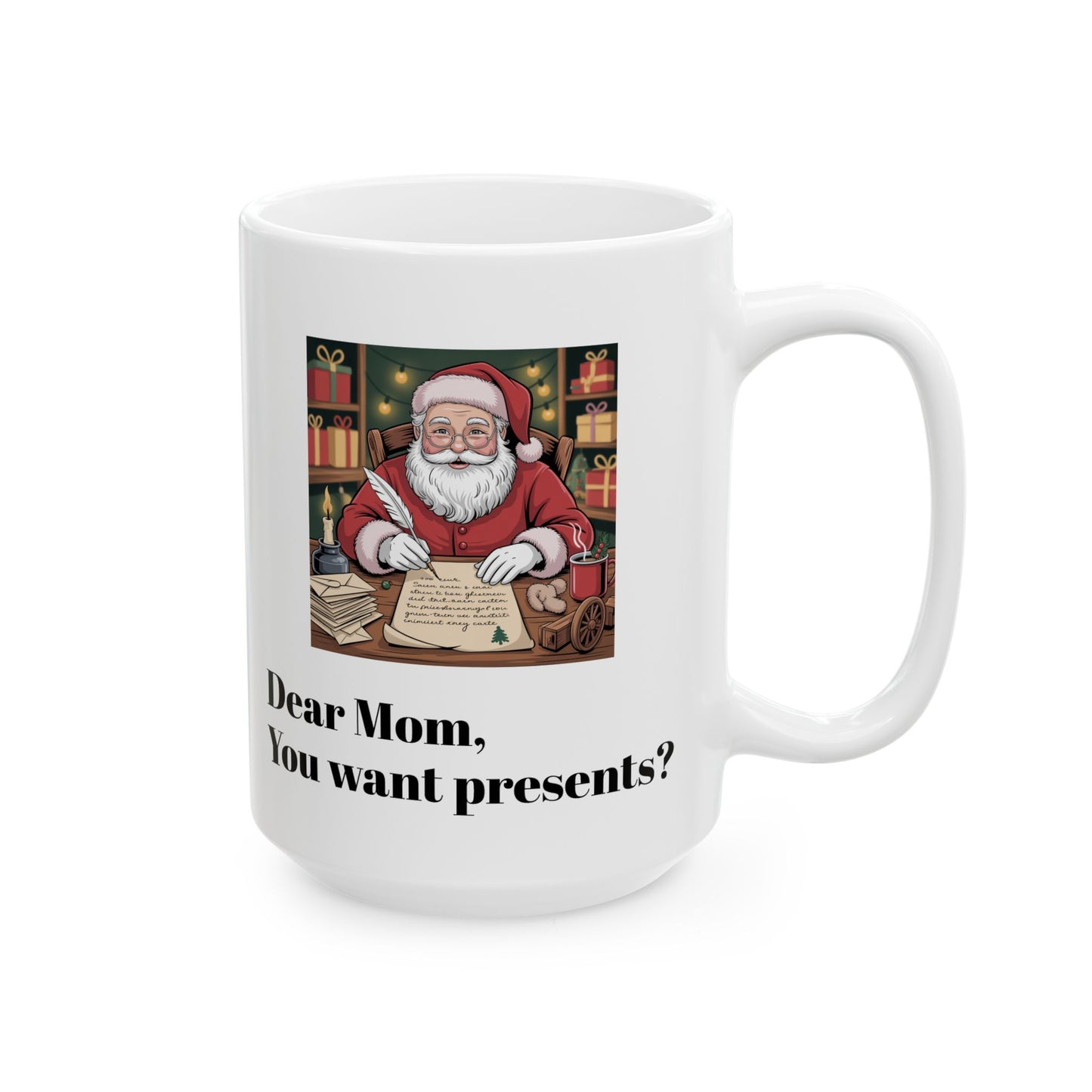 05 Santa Claus Mug threatening mother with Mrs Claus Setting him straight