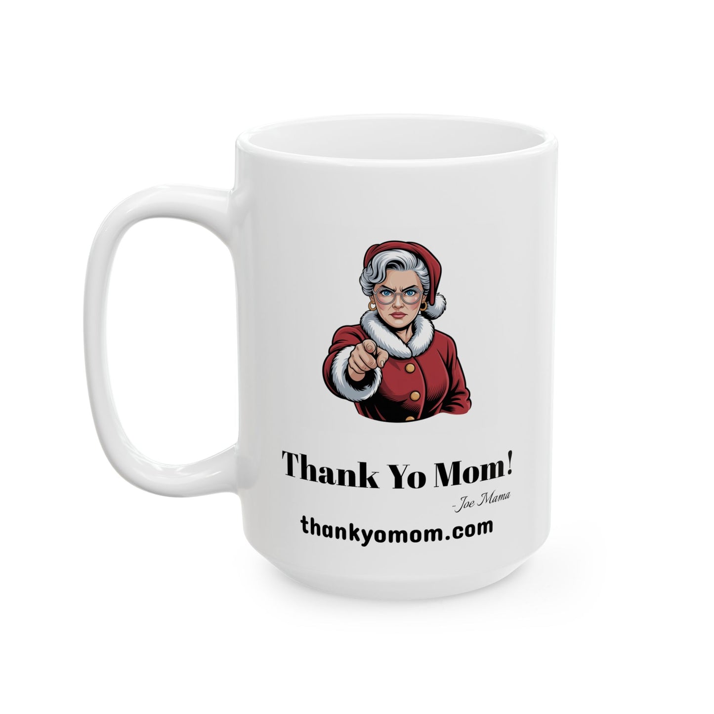 05 Santa Claus Mug threatening mother with Mrs Claus Setting him straight