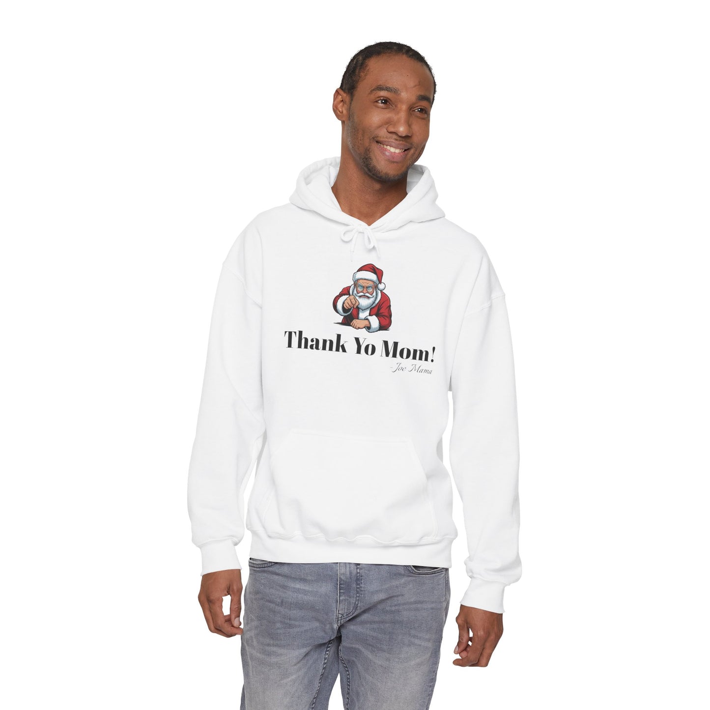 Santa Claus Thank Yo Mom Unisex Hoodie Sweatshirt Christmas Gift Present