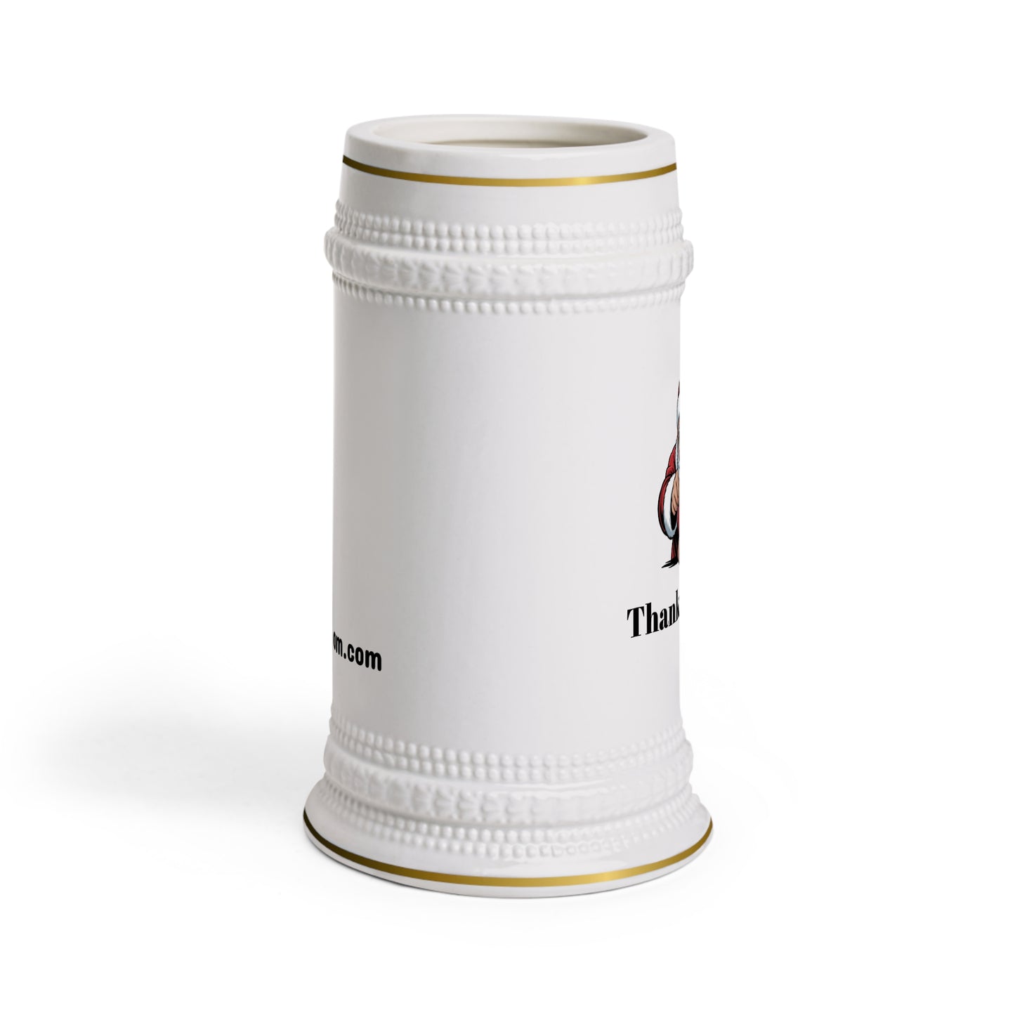 Beer Stein Mug Thank Yo Mom Santa Claus