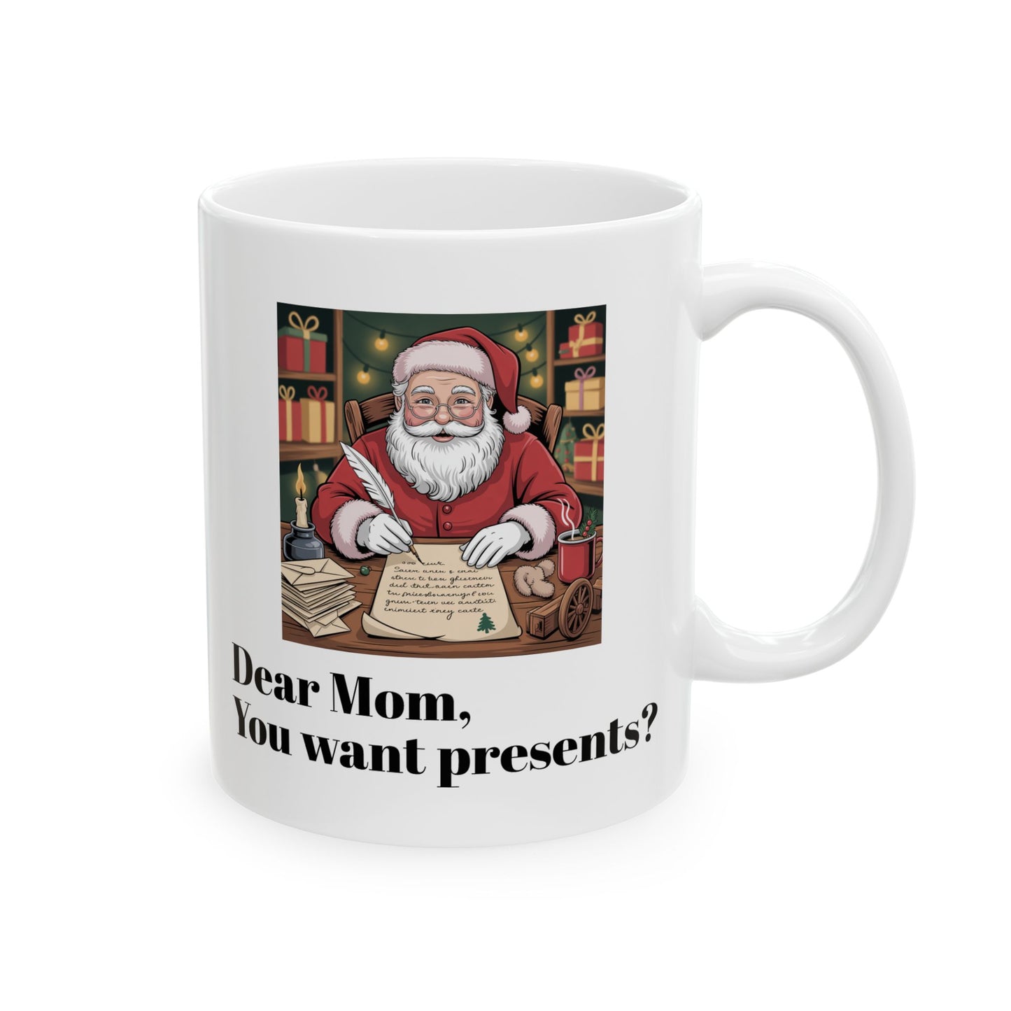 05 Santa Claus Mug threatening mother with Mrs Claus Setting him straight